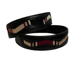 Vintage western style cowhide belt